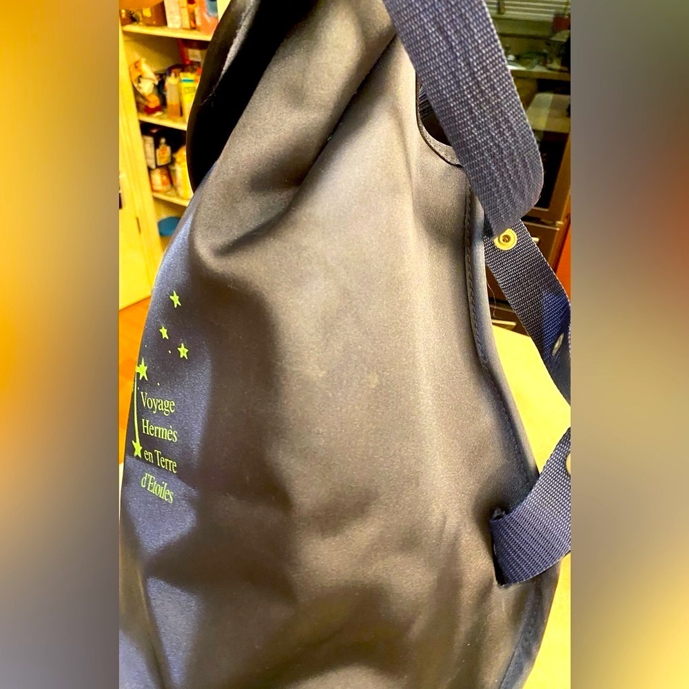 HERMES Satin Voyage Sherpa Star Backpack, Authentic. GUC - Picture 15 of 16